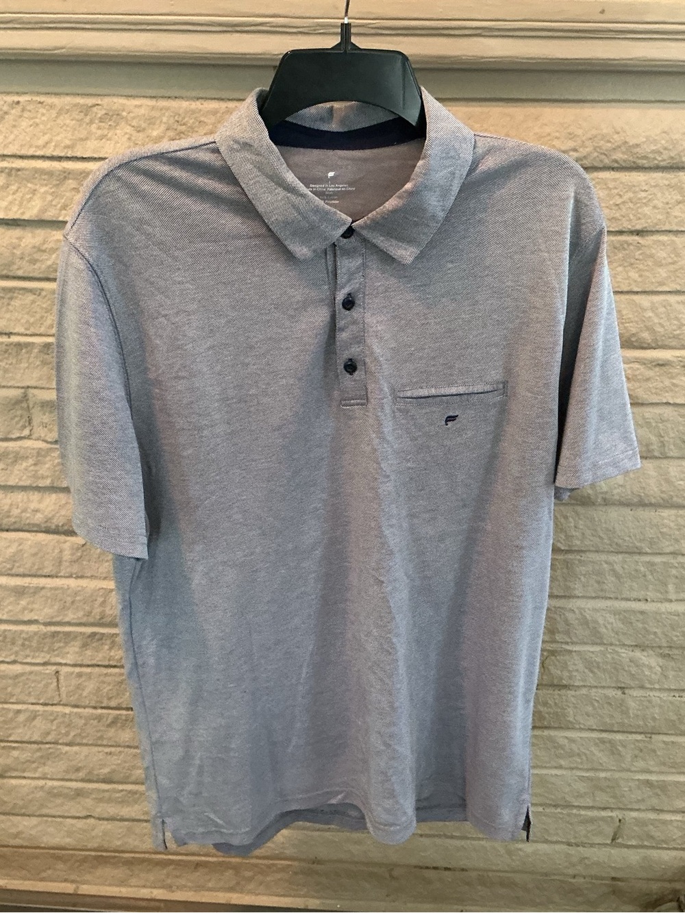 Mens Fabletics Polo Style Shirt in Light Blue Like New Size LG